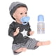 thumbnail image 4 of 12-inch reborn baby dolls flexible limbs soft silicone lifelike doll toy with milk bottle boy, 4 of 5