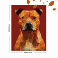 thumbnail image 3 of Geometric Pitbull Dog Canvas Painting, Modern Abstract Pet Wall Decor for Home, Office, Cafe & Bar, 3 of 8
