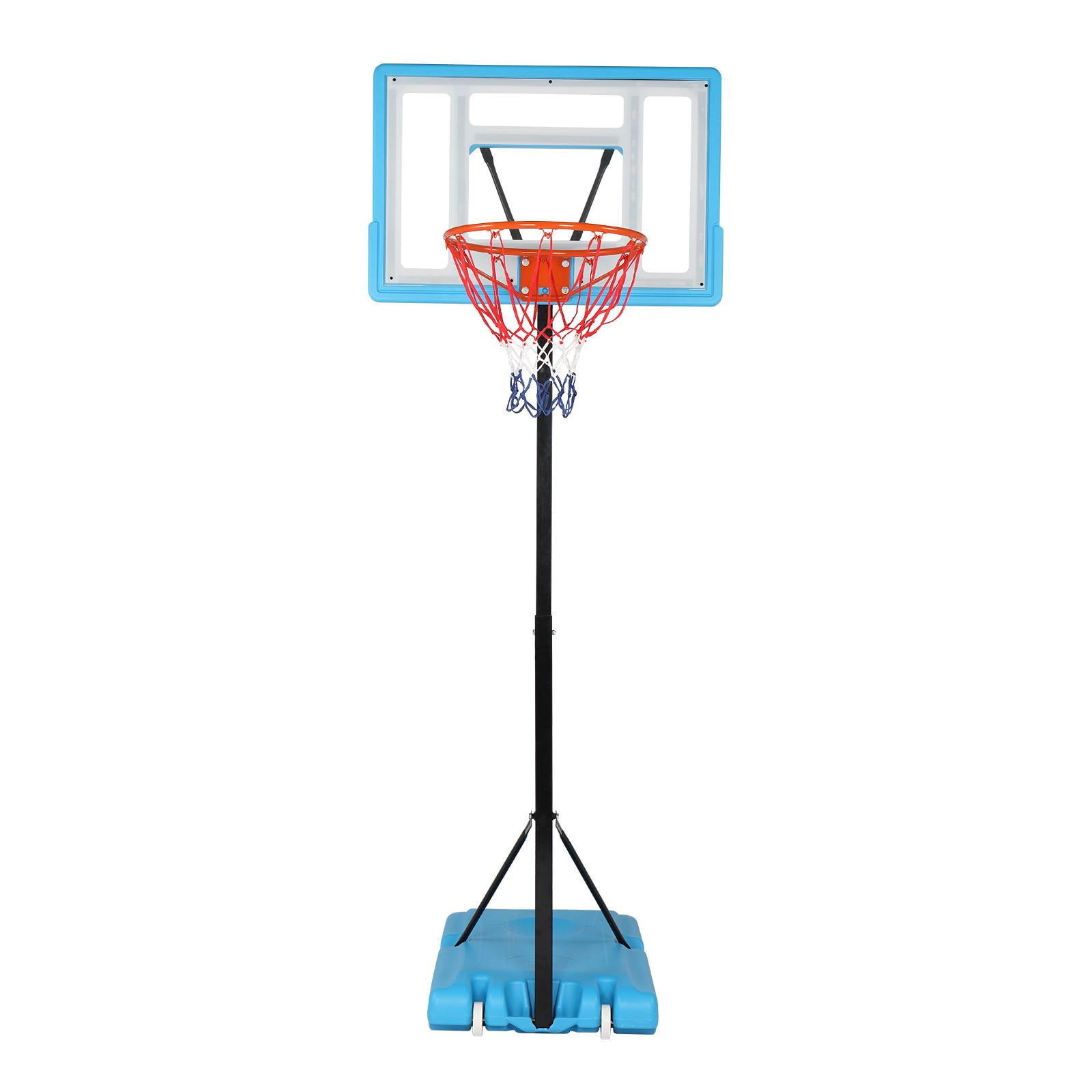 Portable Basketball Hoop, 4ft 6.5ft Height Adjustable Transparent PVC