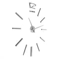thumbnail image 3 of DIY Wall Clock, 3D Mirror Luxury Modern Self-Adhesive DIY Large Wall Clock  Sticker Living Room Art  Decor For, 3 of 8