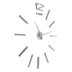 thumbnail image 1 of Reloj de pared autoadhesivo Jadeshay 3D Oro Plata 31,5 x 39,5 cm, 1 of 8