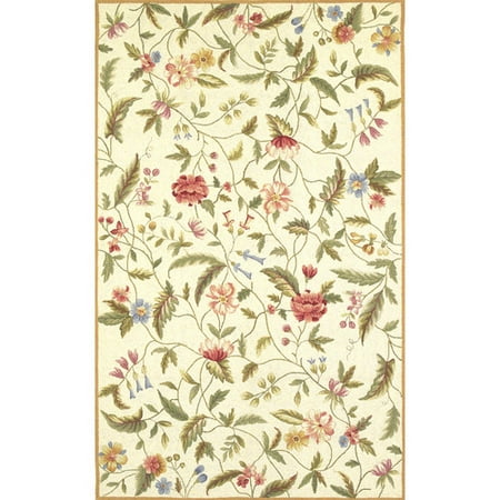 KAS Rugs Colonial Ivory Floral Area Rug