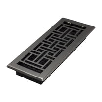 Decor Grates AJH412-GM Oriental Floor Register, 4x12 Inches, Gun Metal Finish