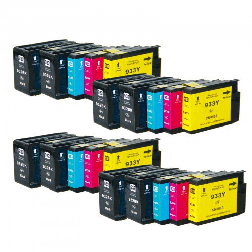 20 PK (4Set) 932,933 Compatible Ink Cartridges for HP 932XL, HP933XL 932XLBK & 933XL C/M/Y
