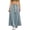 Light Blue, variant on sicmoss Women's Blue Denim Maxi Skirt High Waist Paperbag Waist A-Line Flare Casual with Pockets