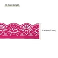 thumbnail image 2 of Uxcell Lace Trim Vintage 0.98" x 10yards Rose Red Lace Ribbon For Clothes Fabric Wedding Decoration Gift Wrap, 2 of 5