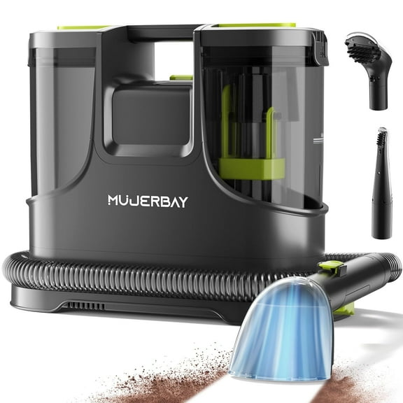 Upholstery Carpet Cleaner, Aeitto® 15Kpa Powerful Suction Portable Spot and Stain Cleaner for Stairs/Furniture/Rug, Green