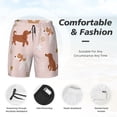 thumbnail image 5 of Haiem Star Cute Dog Mens Swim Trunks with Compression Liner 2 in 1 Swimming Shorts Stretch Swimwear Quick Dry,Board Shorts-XX-Large, 5 of 9