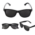 thumbnail image 2 of Gafas de sol ovaladas para mujer, gafas de sol Retro Vintage con protección UV400, gafas estenopeicas negras, gafas de protección para los ojos, 2 of 5