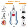 thumbnail image 2 of OWNPETS Rechargeable Pet Nail Grinder Trimmer for Small, Medium, Large Dogs Cats with 3 Grinding Ports and 2 Running Speed, 2 of 8