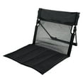 thumbnail image 3 of Silla de camping con respaldo, cómoda silla de playa para viajes, patio, barbacoa Negro, 3 of 8