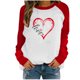 thumbnail image 2 of Puntoco Día de San Valentín Moda Mujer Casual Manga larga Impreso Señoras Sudaderas tops Puntoco Puntoco-6398, 2 of 7