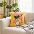 thumbnail image 5 of Zynviq 18x18inch Pillow Covers Multicolor Couch Pillow Covers Decorative Flower Square with Zipper Polyester, 5 of 6