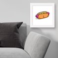 thumbnail image 4 of Gallery Pops Brian Cook: Butts On Things - Hot Dog Wall Art, White Framed Version, 12" x 12", 4 of 5