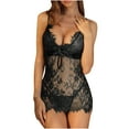 thumbnail image 2 of uublik Lingerie Set for Women Sexy Naughty Babydoll Sexy Naughty Lace Bodysuit Plus Size, 2 of 5