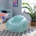 thumbnail image 3 of Urban Shop Inflatable Chair, Teal/White, Teen and Adults, 3 of 7