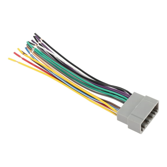 70-6502 Vehicle CD Player Wiring Harness Wire Radio Adapter Install Plug Gray for Chevrolet for Chrysler for Dodge