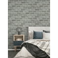 thumbnail image 5 of NextWall  Washed Brick Peel and Stick Removable Wallpaper Pumice Stone, 5 of 9