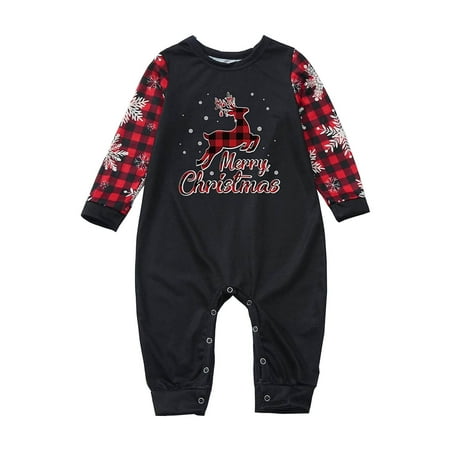 

New Year New You 2022! on Clearance Hesxuno Matching Family Christmas Pajamas Set Christmas Pjs for Family Set Red Plaid Top and Long Pants Sleepwear Sets Baby Essentials Baby Days Saving Event