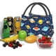 thumbnail image 3 of Fotbe Planets and Stars Bolsa Térmica Portátil con Estampado, Bolsa de Entrega de Alimentos Aislada, Bolsa Reutilizable de Gran Capacidad para Comidas y Supermercado, 3 of 6