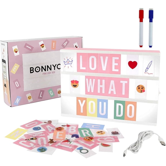 Movsou Cinema Light Box Personalized Neon Signs, Hunt Bag Rabbit Easter Basket for Kids Easter Hunting Pink.