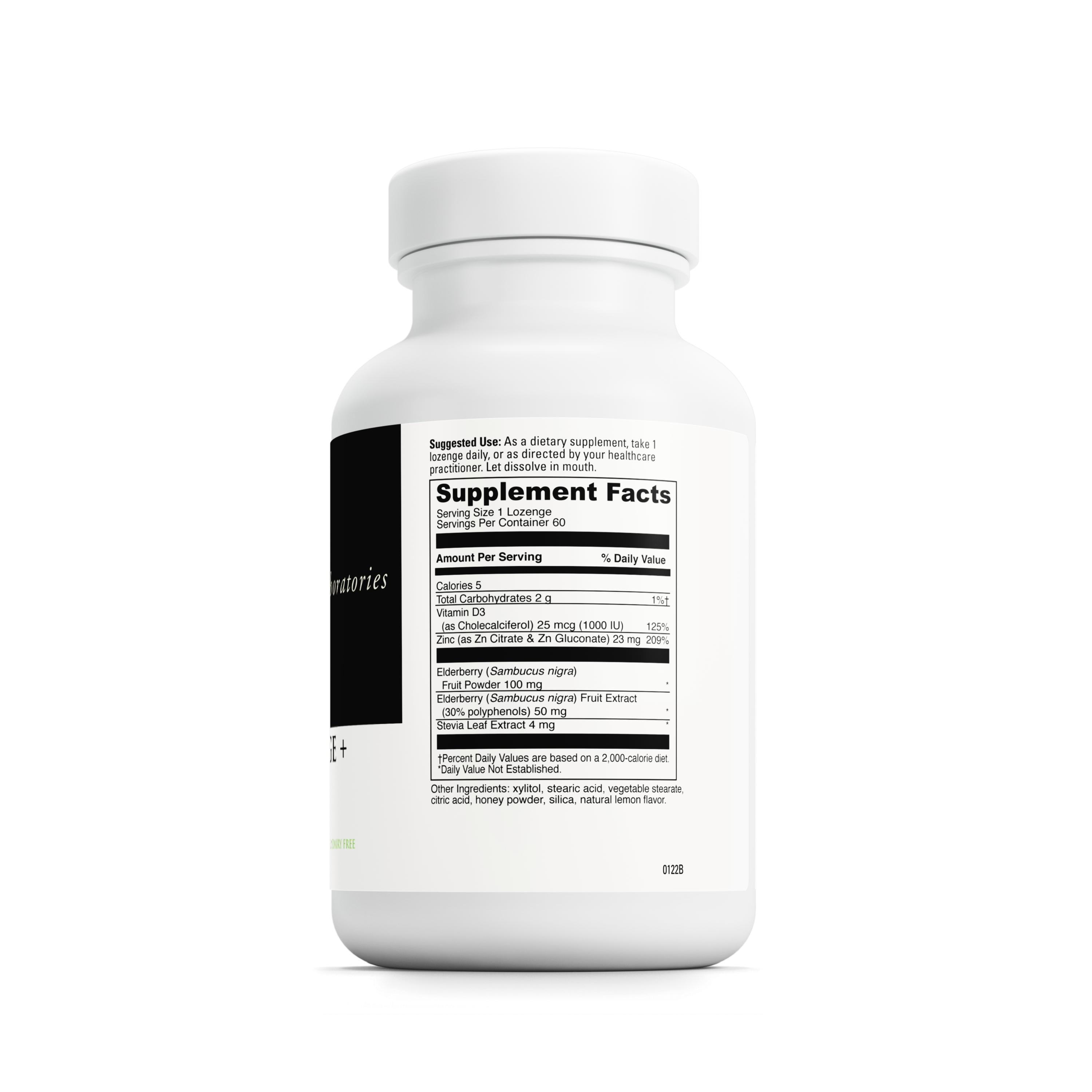 DaVinci Labs Zinc Lozenge + Elderberry - Support Immune System* - Lemon Flavor - 60 Lozenges