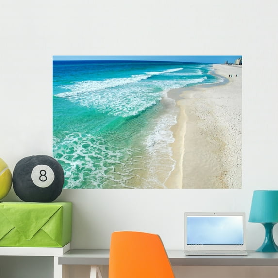 Long Beach Wall Mural by Wallmonkeys Peel and Stick Graphic (36 in W x 25 in H) WM87323