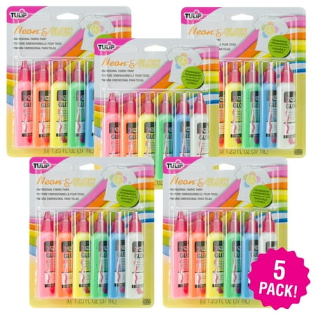 

Tulip Dimensional Fabric Paints 1.25oz 6 Count Multipack of 5