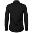 thumbnail image 3 of Men's Tuxedo Shirts Slim Fit Ruffled Wedding Dinner Tops Shirts, 3 of 5