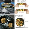 thumbnail image 6 of Yuyamidu Yellow Car Seat Cover 16 PCS Sunflower Steering Wheel Cover Seat Belt Pad Handbrake Cover Set Car Sunshade Rearview Mirror Cover Coasters Key Chain Fashion Auto Accessories, 6 of 7