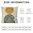 thumbnail image 5 of Nawypu  Pillow Covers Yellow Abstract Patterns Mid Century Modern Simple Geometric Circle Black Stripe and Gold Throw Pillows Decorative Home Decor Couch Sofa Bedroom Outdoor, 5 of 5