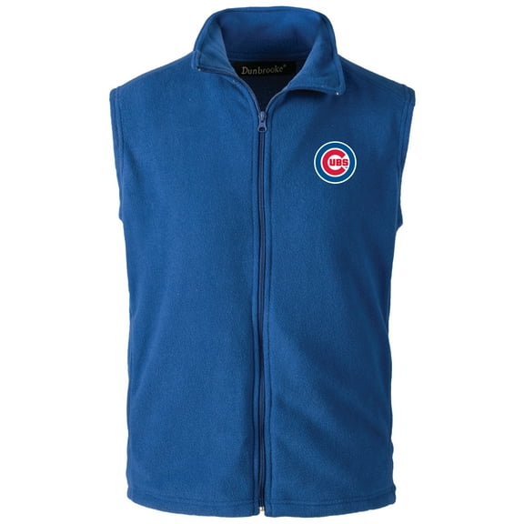 Men's-Dunbrooke  Royal Chicago Cubs Full-Zip Vest