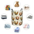 thumbnail image 6 of Bingfone Colorful Roosters Waterproof Foldable Laundry Hamper Bucket With Handles For Storage Bin,Clothes Hamper (Medium), 6 of 8