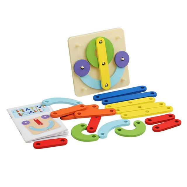 Números de letras de apilamiento de madera de forma de rompecabezas Habilidades motoras finas de aprendizaje preescolar para niños Niños Niñas