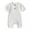 White, variant on Darzheoy Newborn Baby Rompers Round Neck Solid Color Jumpsuits Short Sleeve Casual Button Thin Summer Crawling Pajamas Clothes For Boys And Girls ,Size 0-18 Months