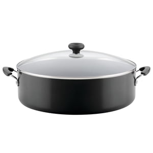 Farberware Easy Clean 14-Inch Covered Family Pan, Black