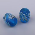 thumbnail image 4 of de Barril / Ovaladas de 5 Uds., Cristal, Piedra Azul, Espaciadoras Sueltas, Fabricación de Joyas, de Pintadas a Mano Macarena Cuentas para hacer joyas, 4 of 8