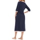 thumbnail image 4 of Vestido de tumbona para mujer con bolsillos, mangas 3/4, camisones sueltos, pijamas para descan CACAGOO Vestido, 4 of 7