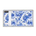thumbnail image 2 of JIALIOU Nylon Trifold Card Wallet with ID Window Zipper Pocket for Men Women Teen Blue White Porcelain with Roses, 2 of 7