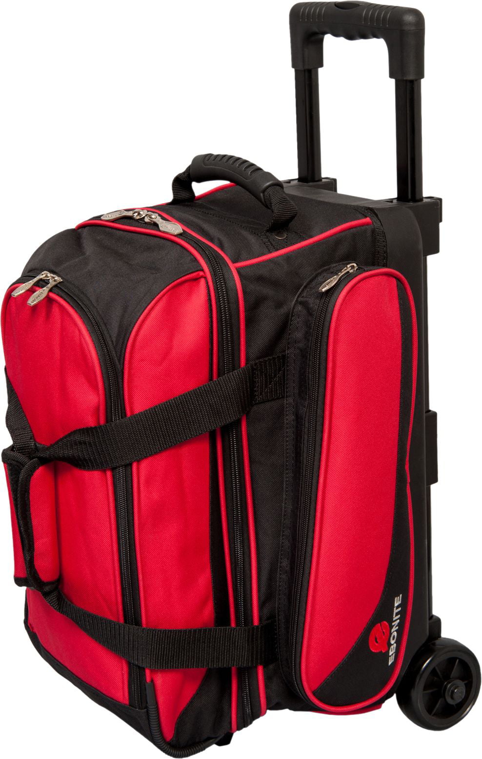 Ebonite 2 Ball Roller Bowling Bag With Wheels Red 5 Year for sale online 