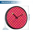 thumbnail image 3 of Indoor 12' Voice-Activated Luminous Decoration Wall Clock With LED Night Light Symmetrical Pattern, 3 of 8