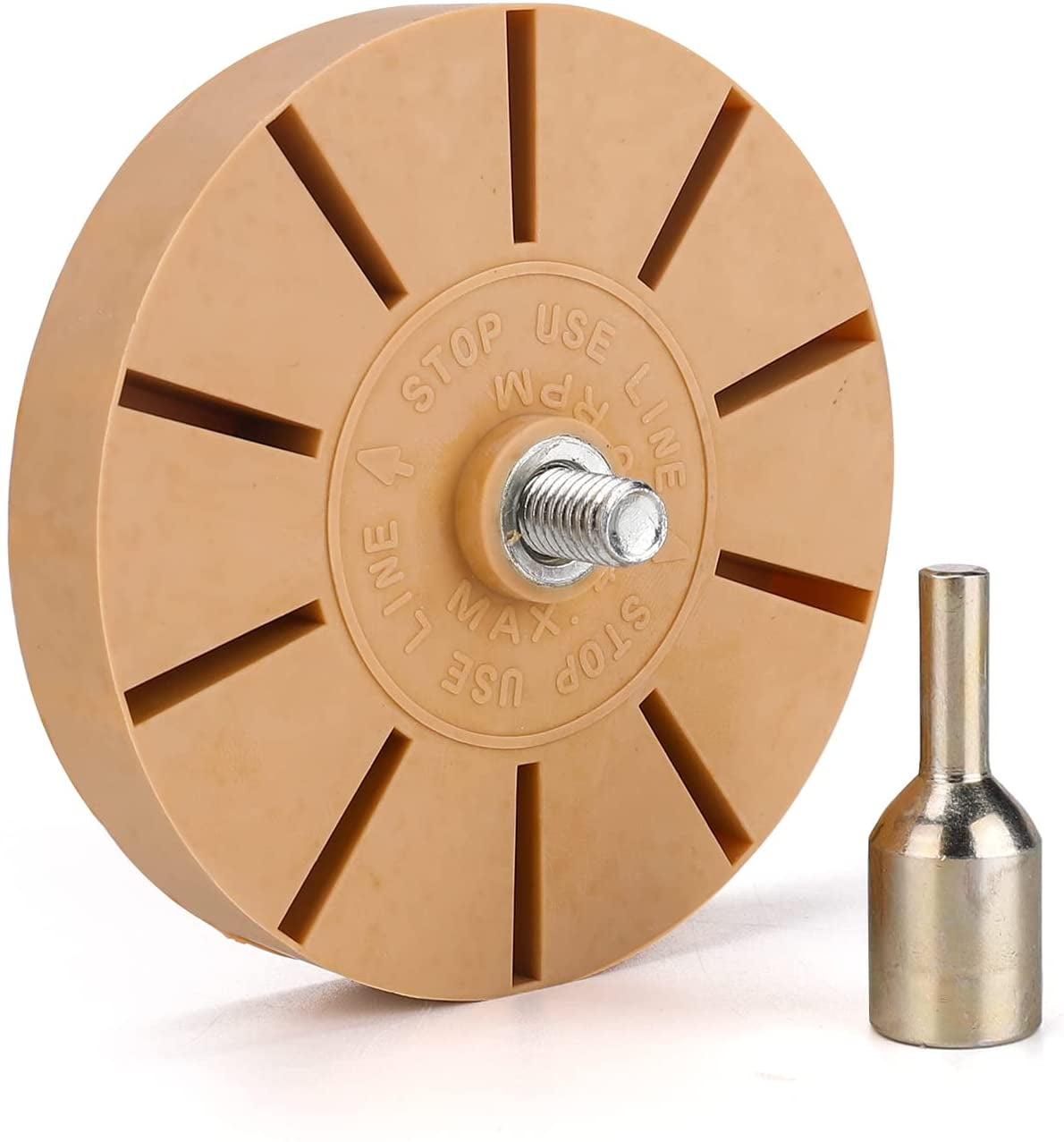 Decal Remover Eraser Wheel Tool 4" Inch Pinstripe Tape Glue Adhesive