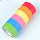 thumbnail image 5 of EeaseMX 6 cintas adhesivas de papel washi de 24 mm y 12 m de color sólido, para decorar álbumes (rosa, rojo, naranja, amarillo, azul y verde, 1 unidad por color)., 5 of 7