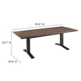 thumbnail image 4 of Modway Aeris Aluminum Outdoor 9-Piece Patio Dining Set in Charcoal, 4 of 10