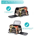 thumbnail image 5 of Peach Premium Fabric Carrier Bag with Sherpa Base and Nylon Webbing Handles - 17x10x11.8 in - Durable 900D Oxford Cloth Construction - Pet Travel Tote, 5 of 7