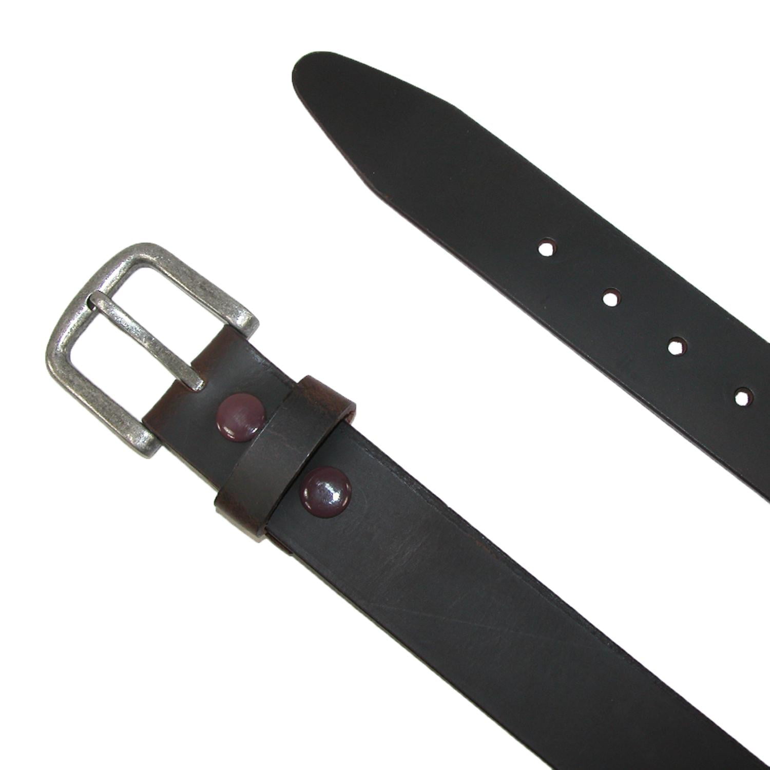 CTM Men&#39;s Big & Tall Leather Removable Buckle Bridle Belt | Walmart Canada