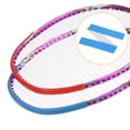 thumbnail image 5 of Uxcell 9.8"x0.7" Badminton Racket Tennis Racquet Head PU Protector Sticker Tape, Blue 4Pcs, 5 of 5