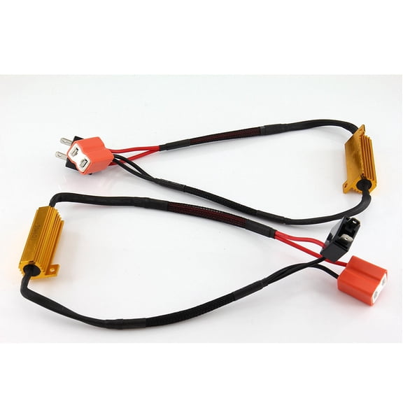 H7 LED DRL Fog Light Canbus 50W 6Ohm Load Resistor Wiring Canceller Decoder
