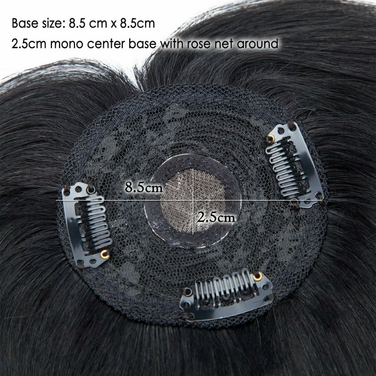 REECHO 24 pcs Hair Extension Clips, 31mm 9-Teeth Wig Clips for Extensions,  Hairpieces, Wigs, Toupee with Rubber Silicone Back Snap Clips Wig