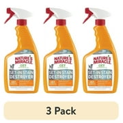 (3 pack) Nature’s Miracle Oxy Formula Set-In Stain Destroyer for Dogs, Orange Scent, 24 oz
